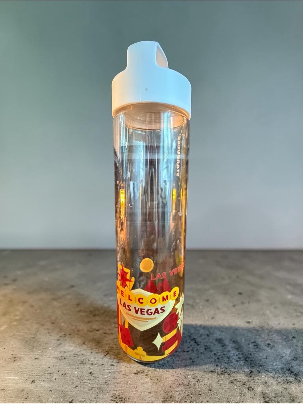 Starbucks Las Vegas  Water Bottle with White Lid